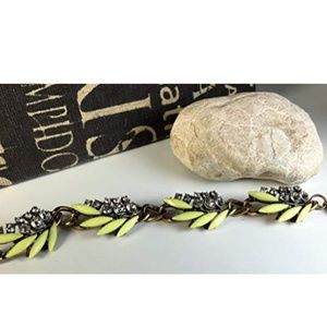 BRAND NEW Rhinestone Yellow Bracelet